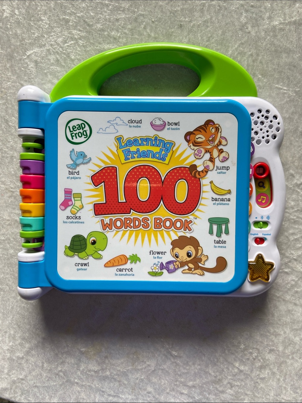 Learning Friends 100 Words Book - Blue & Green